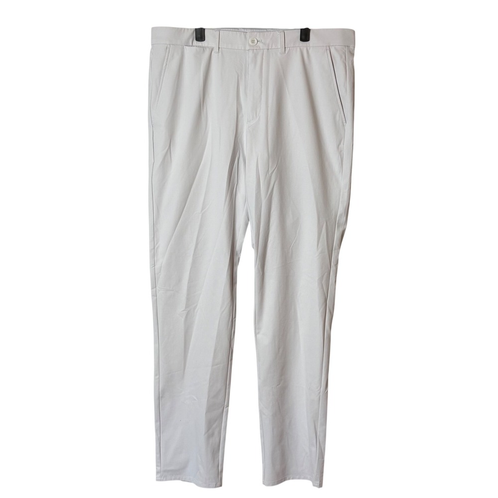 Holderness & Bourne Garvey Golf Pants Men 36x34 Fescue Khaki SEC Logo Tailored